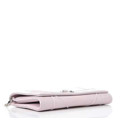Christian Dior Grained Calfskin Diorama Croisiere Chain Wallet Pink 4 of 15