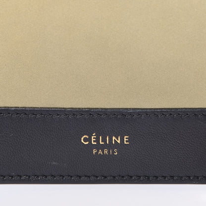 Celine Smooth Lambskin Metallic Frame Coin Card Purse Black Gold 7 of 7