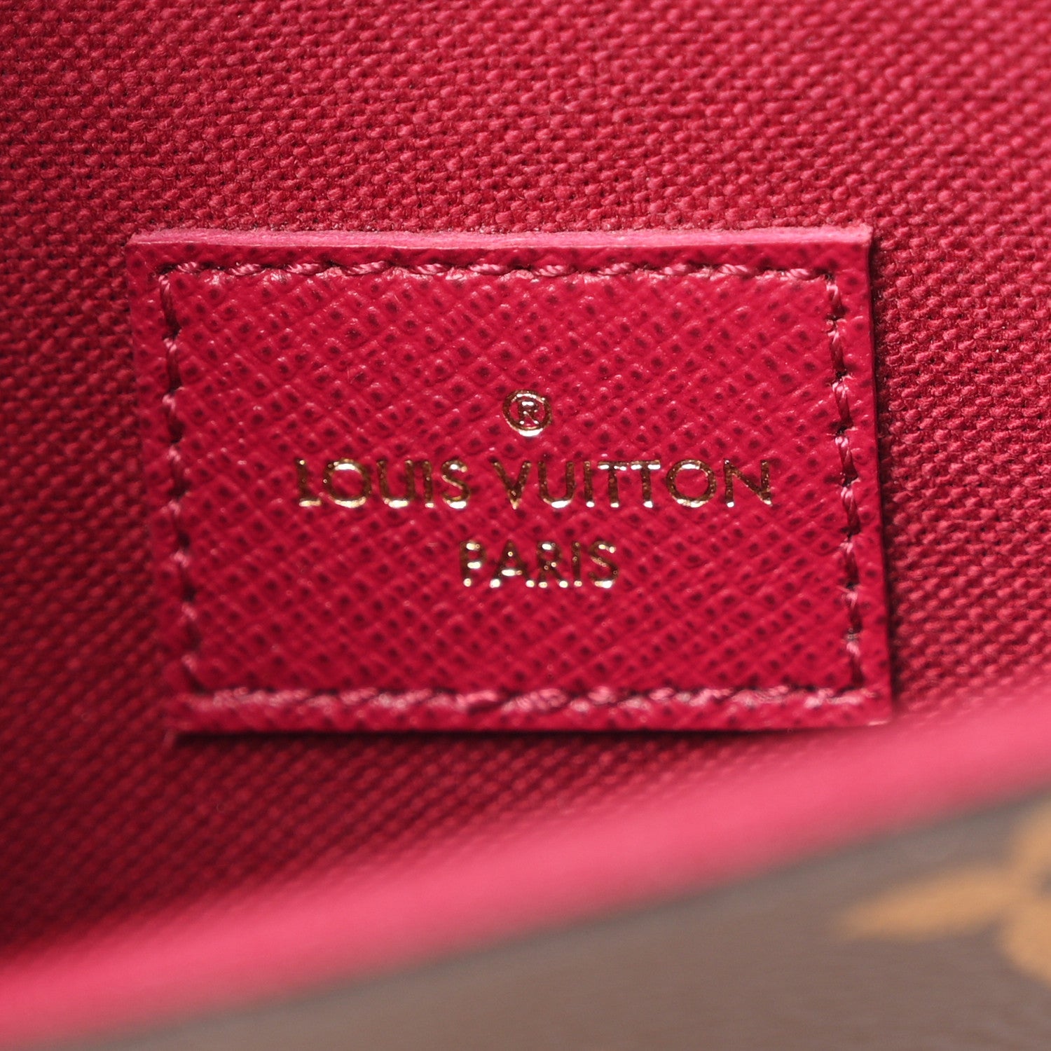 Louis Vuitton Monogram Pochette Felicie Chain Wallet Fuchsia 7 of 12
