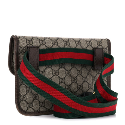 Gucci GG Supreme Monogram Neo Vintage Web Belt Bag Brown 3 of 19