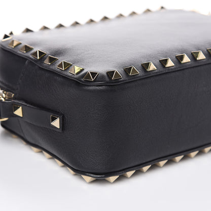 Valentino Garavani Calfskin Rockstud Camera Crossbody Bag Black 7 of 11
