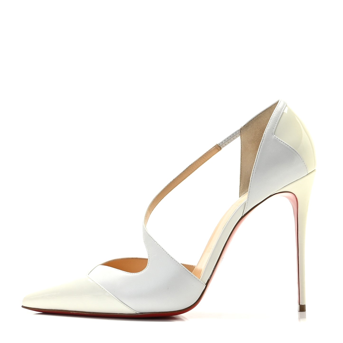 Patent Kid Round And Square 100 Pumps 41 Bianco