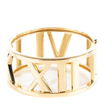 Tiffany 18k Yellow Gold Wide Atlas Bangle 1 of 7