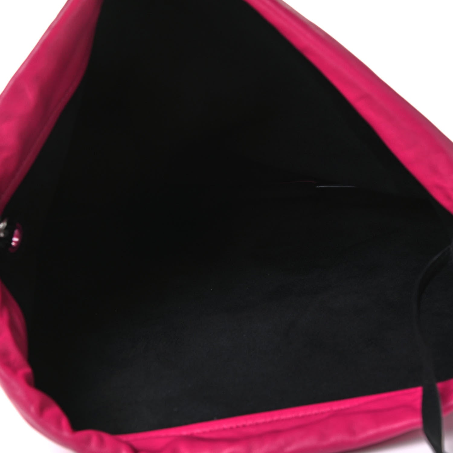 Saint Laurent Lambskin Teddy Drawstring Bag Freesia 4 of 5