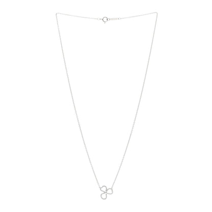 Tiffany Platinum Diamond Mini Paper Flowers Pendant Necklace 3 of 5