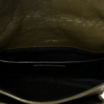 Saint Laurent Crinkled Lambskin Matelasse Monogram Baby Niki Chain Satchel Seawood 5 of 13