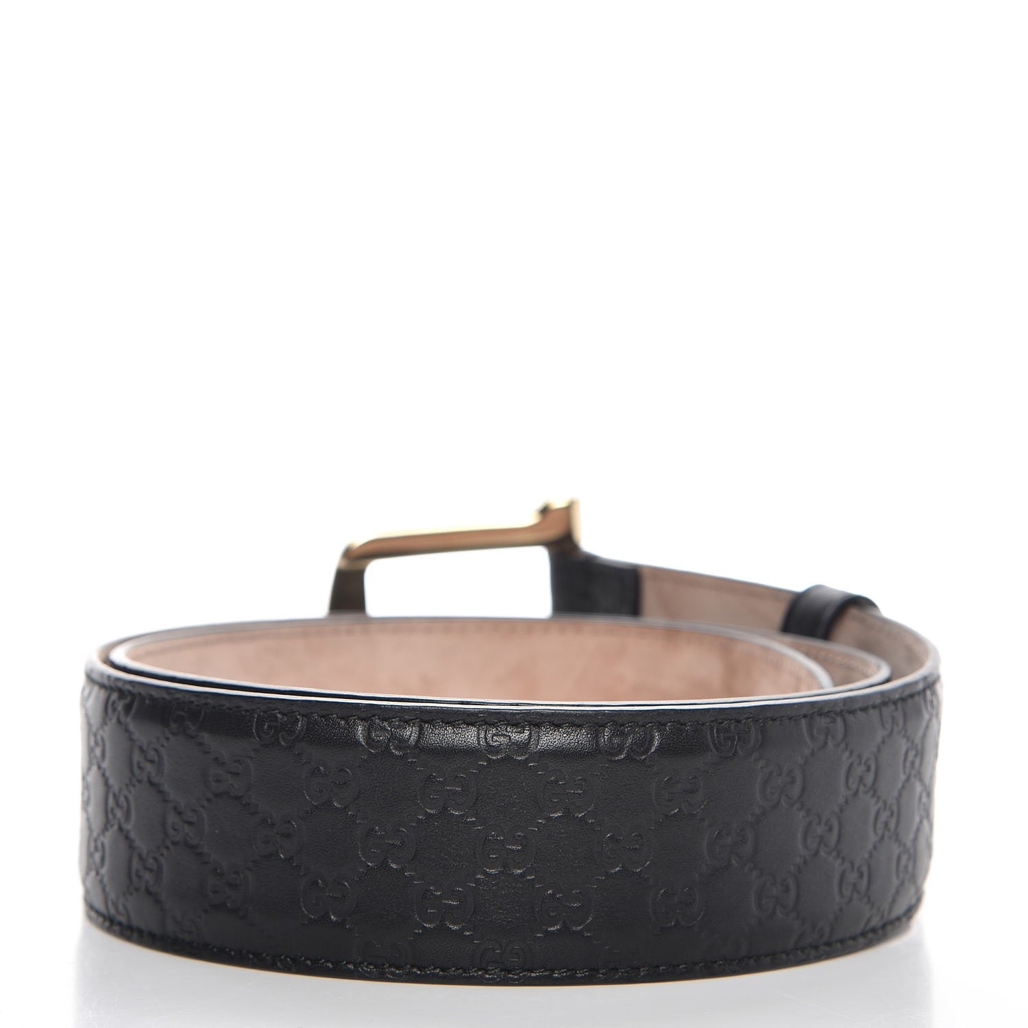 Gucci Soft Microguccissima Margaux Calfskin Belt 80 32 Black 3 of 8