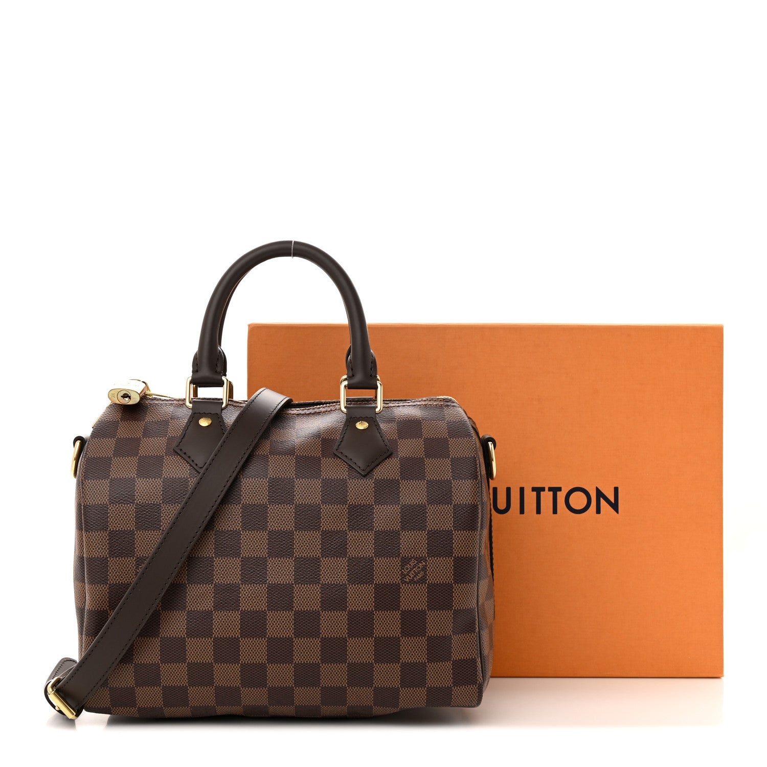 Louis Vuitton Damier Ebene Speedy Bandouliere 25 10 of 10