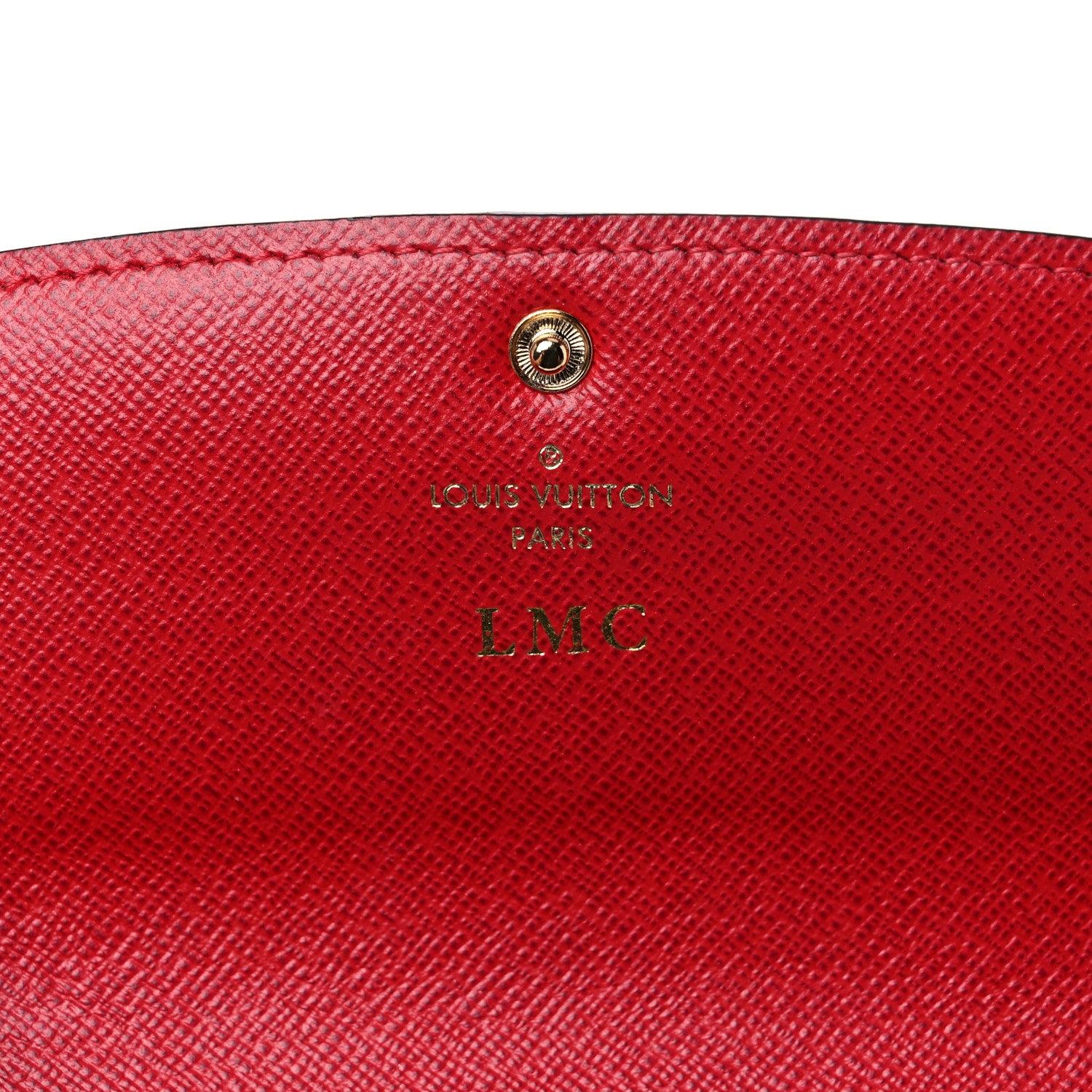 Louis Vuitton Damier Ebene Emilie Wallet Red 11 of 14