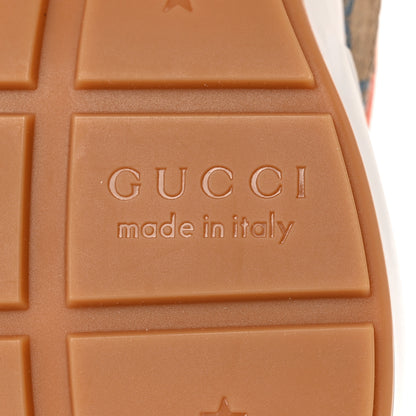 Gucci Monogram Multicolor Mens Rhyton Sneakers 9.5 Yellow Blue Great White Tabasco 6 of 8