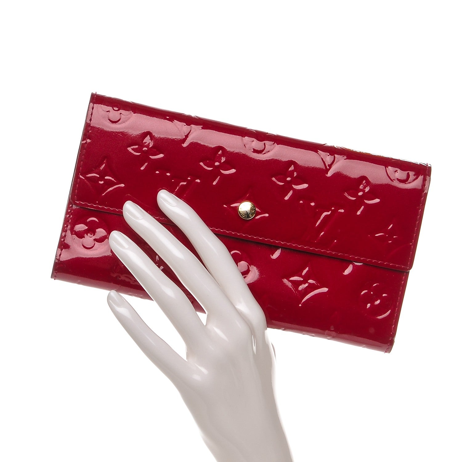 Louis Vuitton Vernis Porte Tresor International Wallet Pomme D'Amour 2 of 8