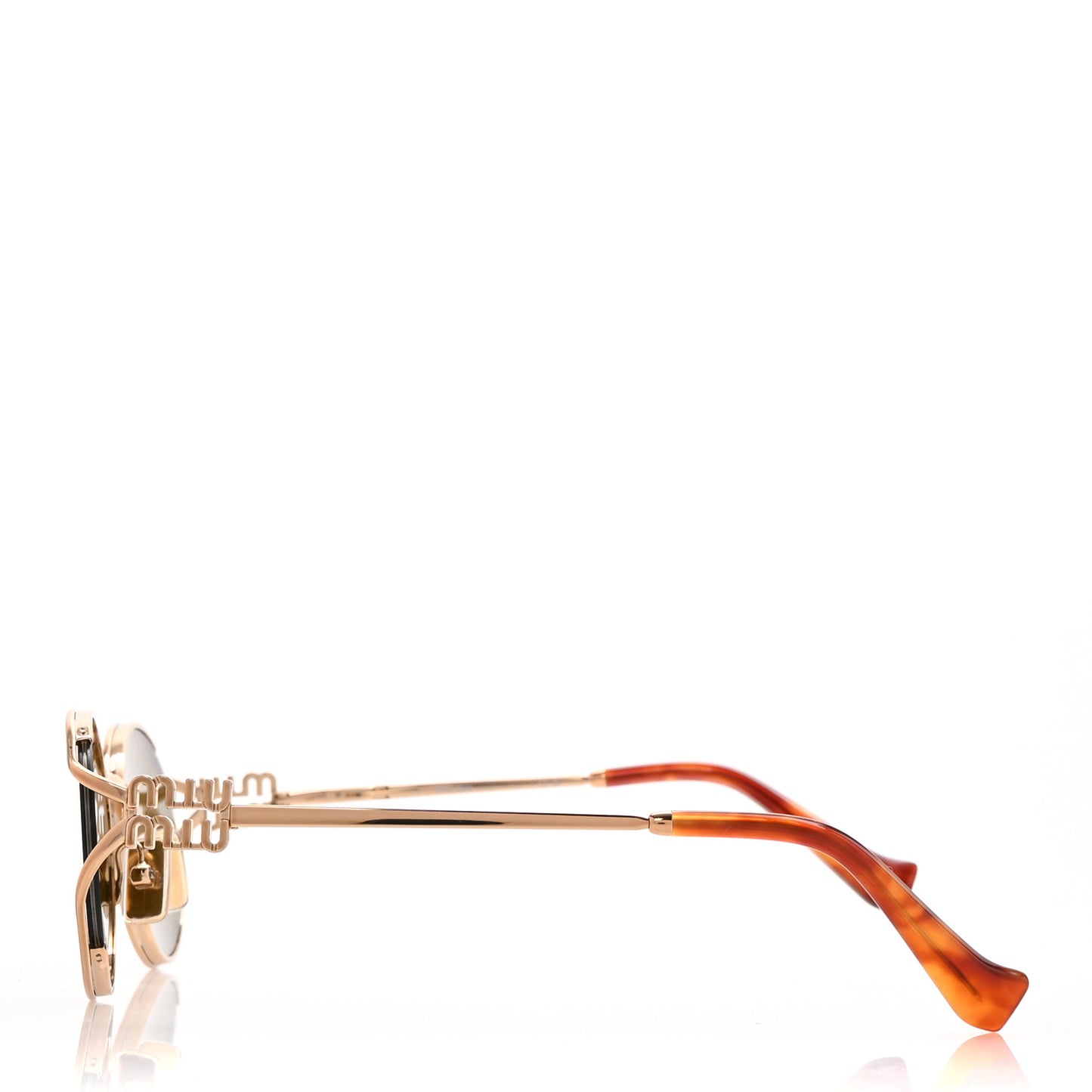 Metal Oval Sunglasses SMU52Y Tortoise