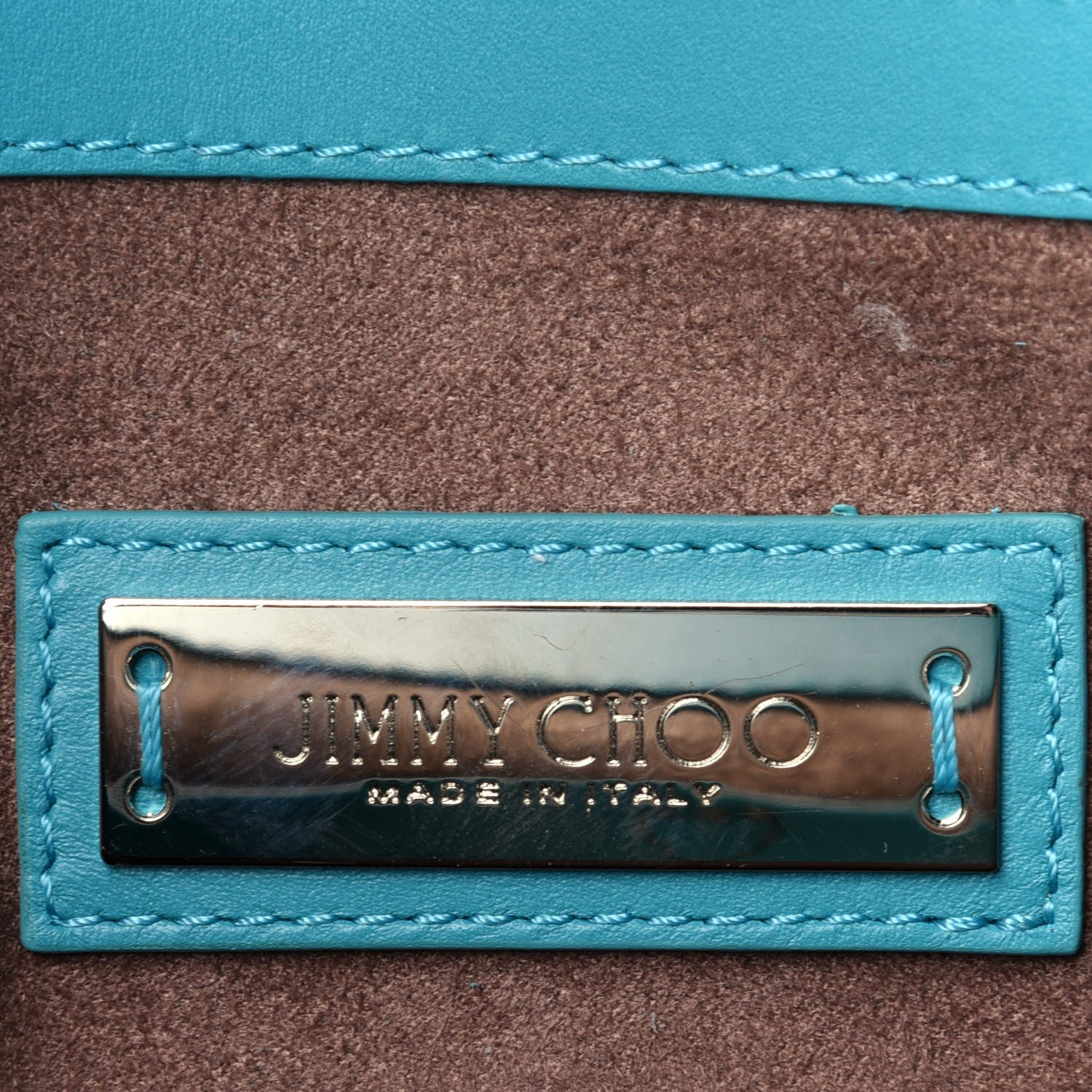 Jimmy Choo Suede Riley Tote Turquoise 7 of 12