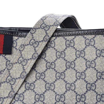 Gucci GG Plus Monogram Signature Web Loop Messenger Blue 8 of 10