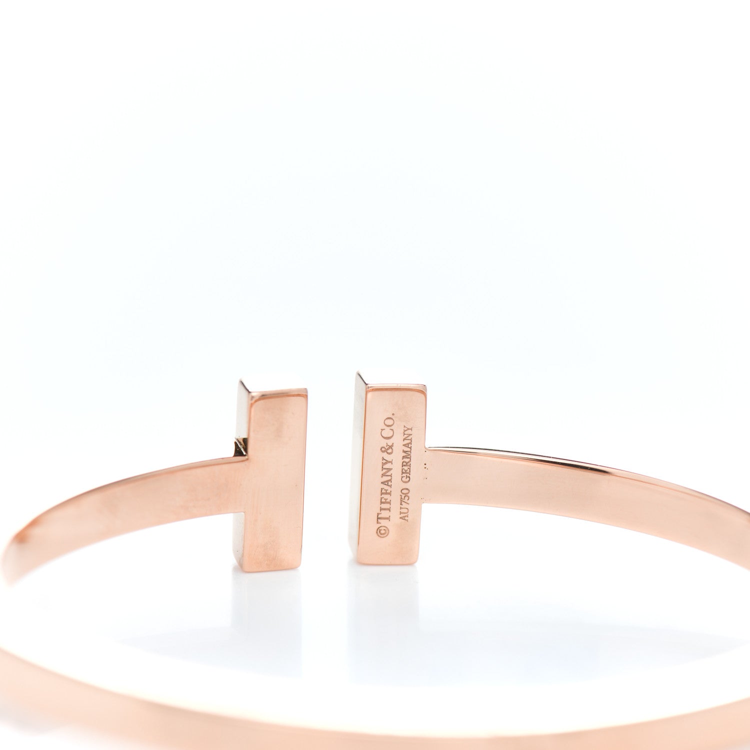 Tiffany 18K Rose Gold T Square Bracelet 4 of 4