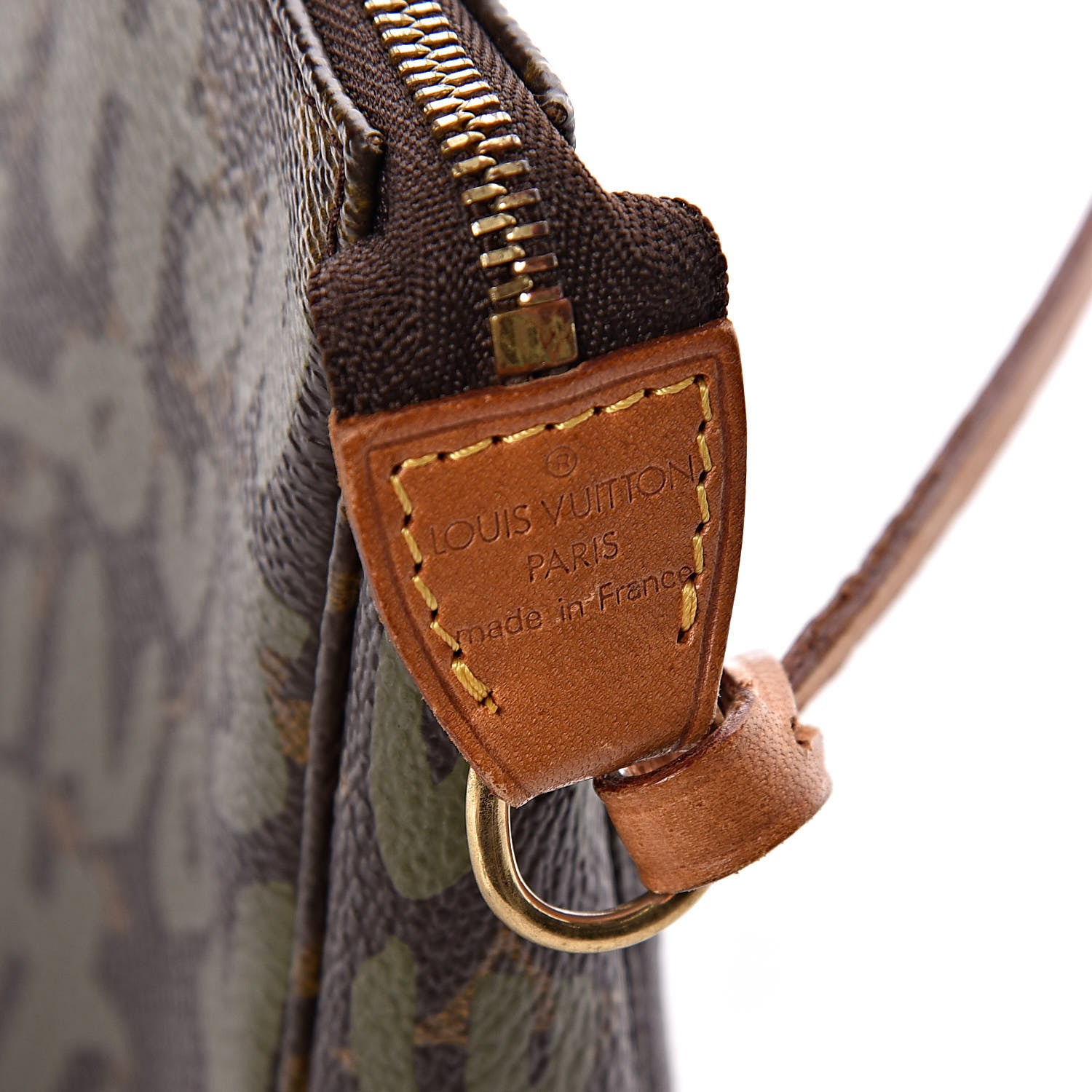 Louis Vuitton Monogram Graffiti Pochette Accessories Kaki 7 of 10