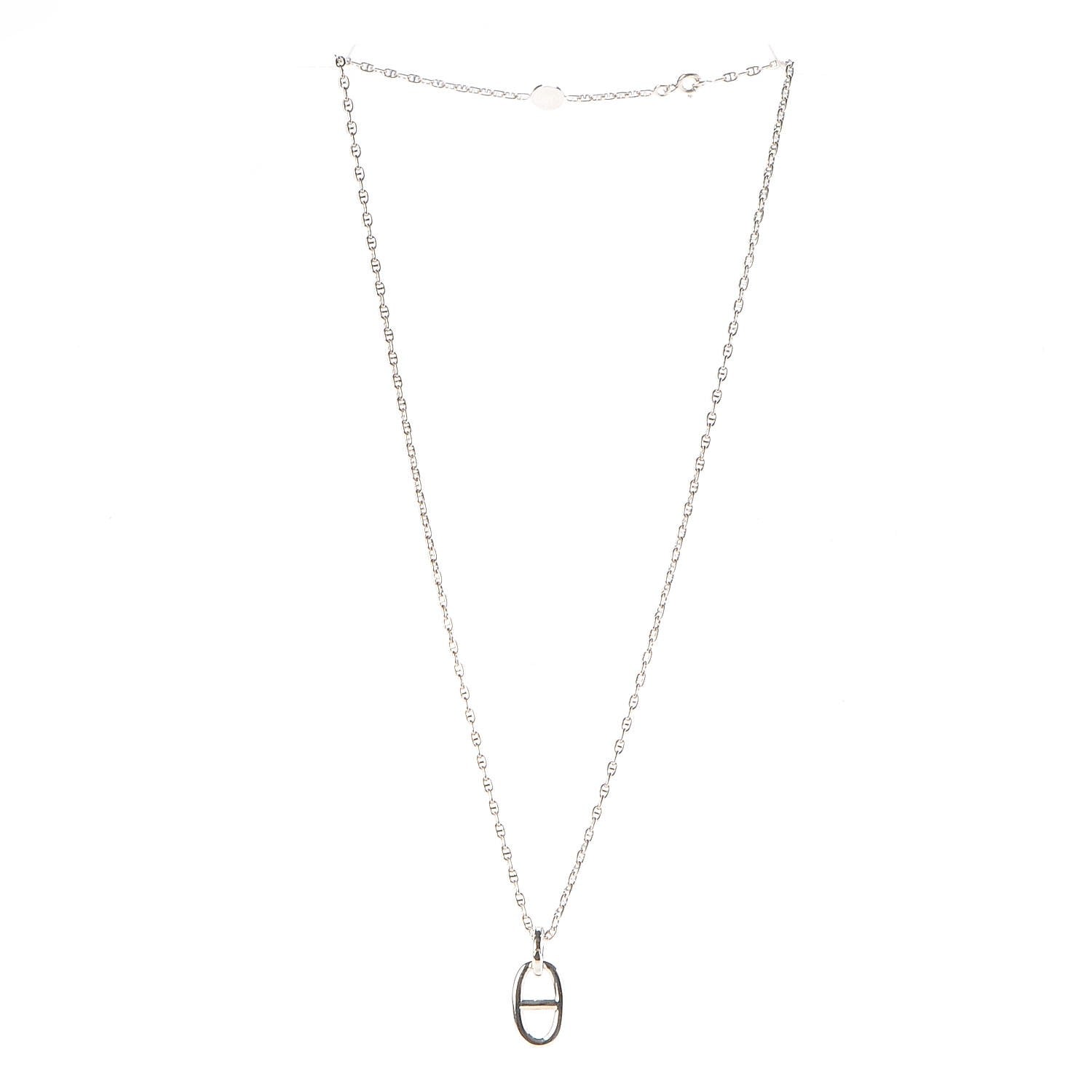 Hermes Sterling Silver Farandole Pendant Necklace 3 of 9