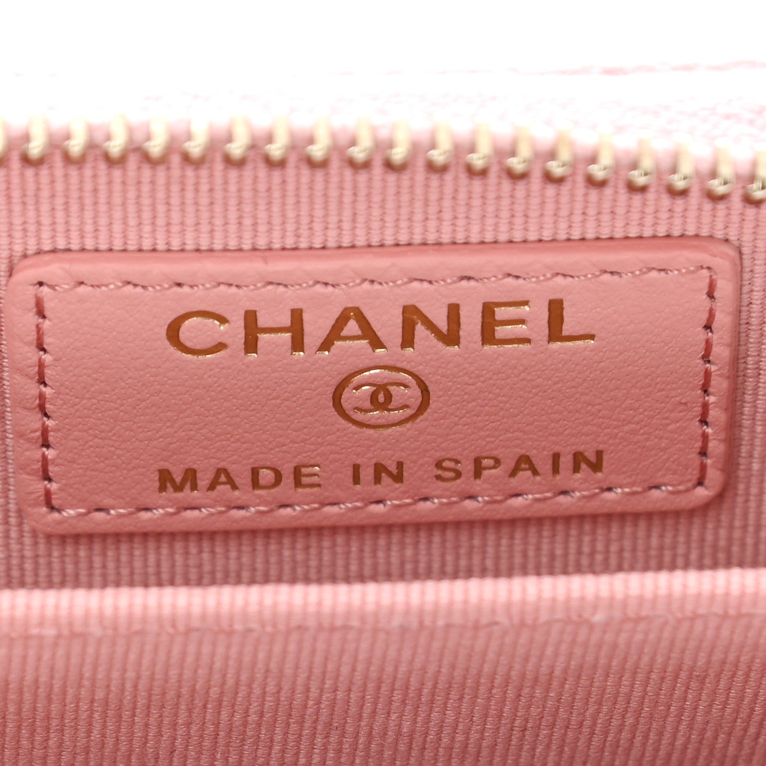 Chanel Caviar Quilted Zip Coin Purse Light Pink 6 of 9