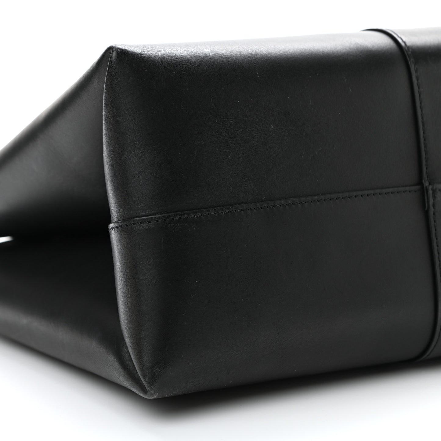 Calfskin Mini Folded Bag Black Flamma