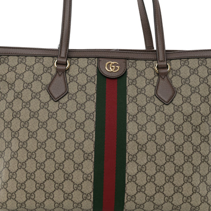 Gucci GG Supreme Monogram Medium Ophidia Shopping Tote Brown 7 of 11