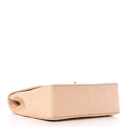 Chanel Caviar Quilted Jumbo Single Flap Beige Clair 5 of 14