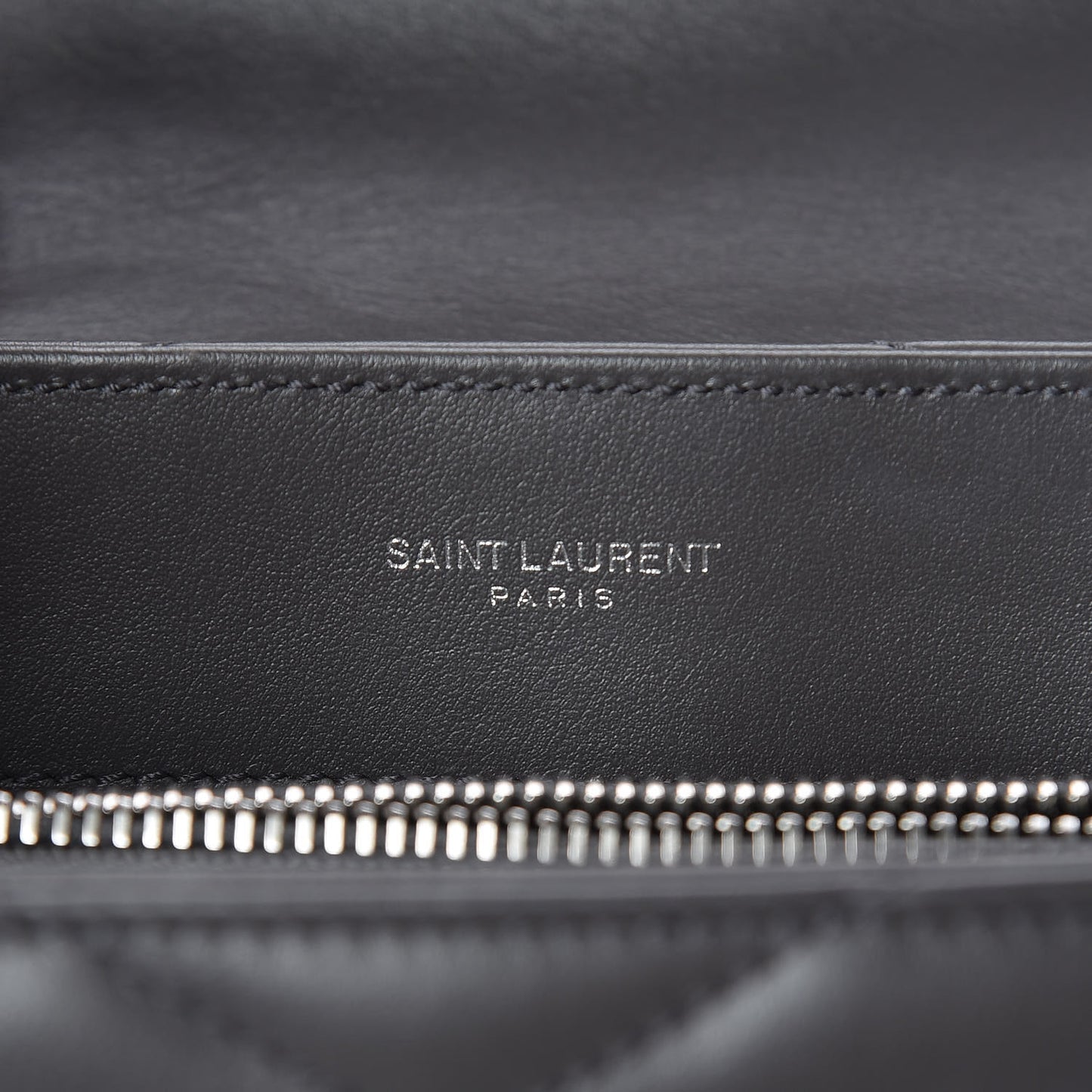 Calfskin Y Quilted Monogram Small Loulou Chain Satchel Asphalt