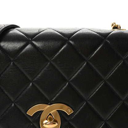 Chanel Lambskin Quilted Medium Square Flap Bag Black 8 of 10