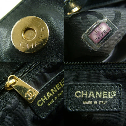 Chanel Leathter Quilted Surpique Tote Black 10 of 10