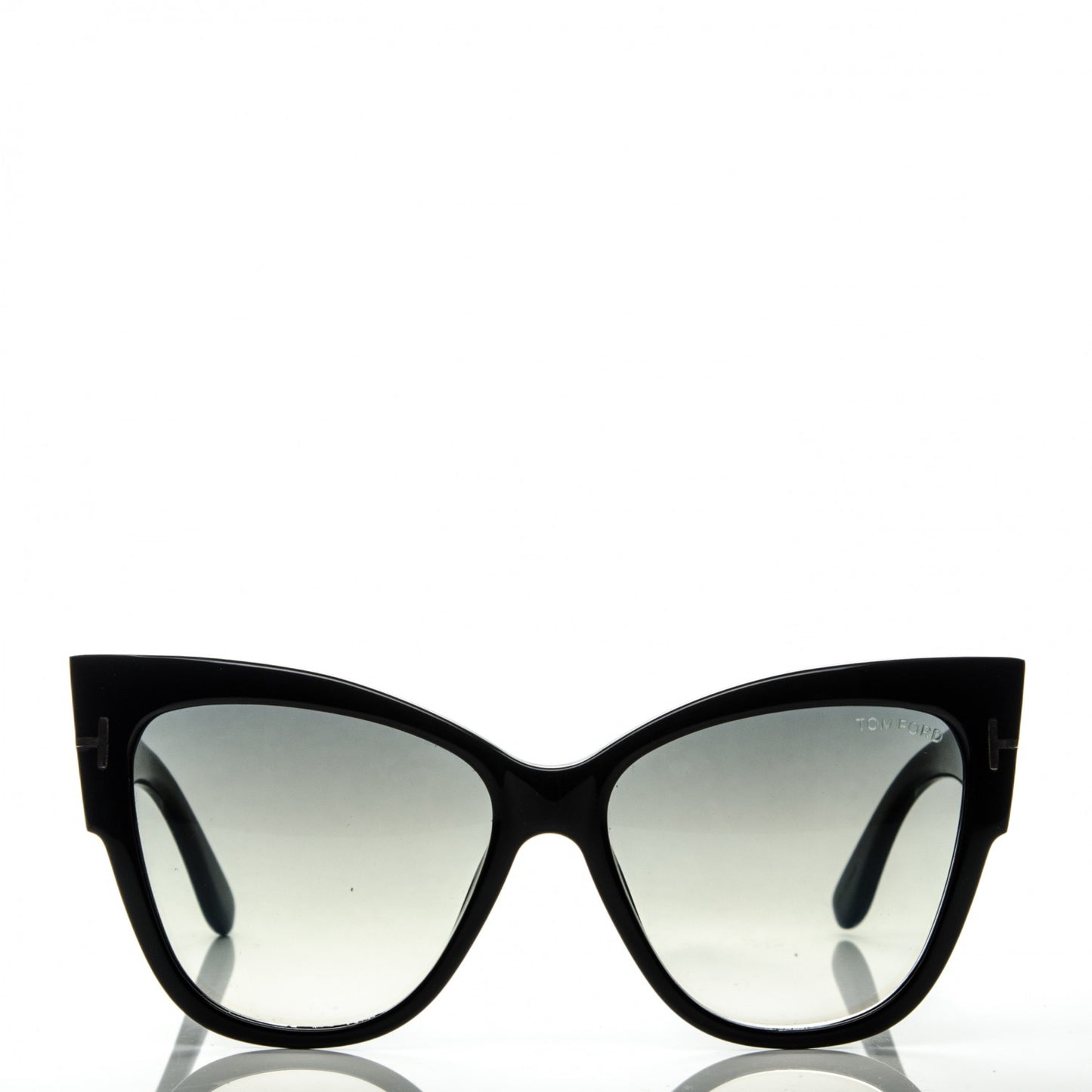 Acetate Anoushka Cat Eye Sunglasses TF371 Black