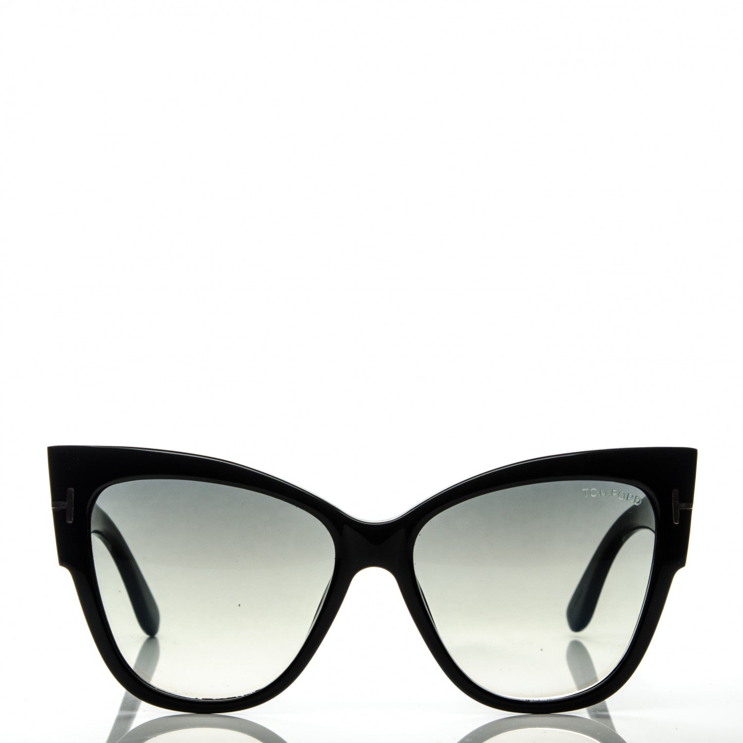 Tom Ford Acetate Anoushka Cat Eye Sunglasses TF371 Black 4 of 6