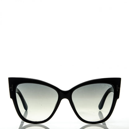 Tom Ford Acetate Anoushka Cat Eye Sunglasses TF371 Black 4 of 6