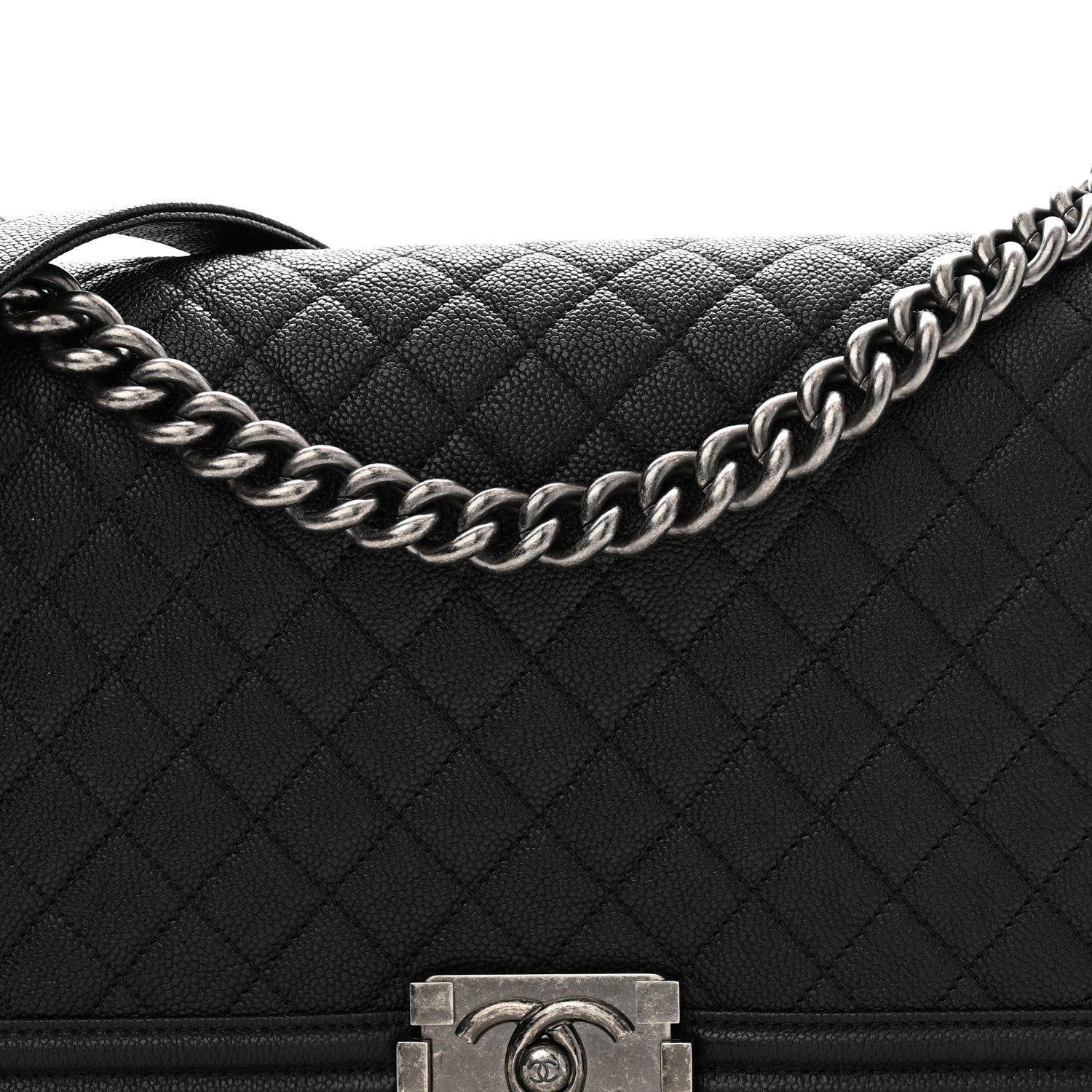Chanel Caviar Quilted New Medium Boy Flap Black 8 of 11