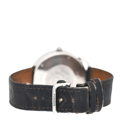Hermes Stainless Steel Alligator 41.5mm Arceau Automatic Watch Havane 3 of 7
