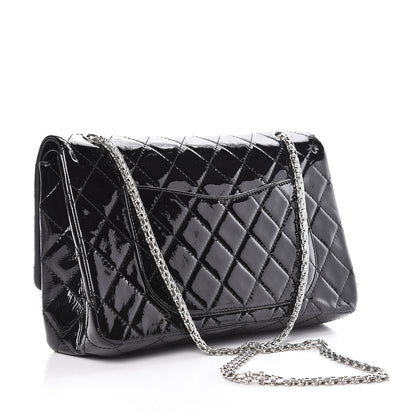 Chanel Distressed Patent Quilted 2.55 Reissue 227 Flap Black 3 of 16