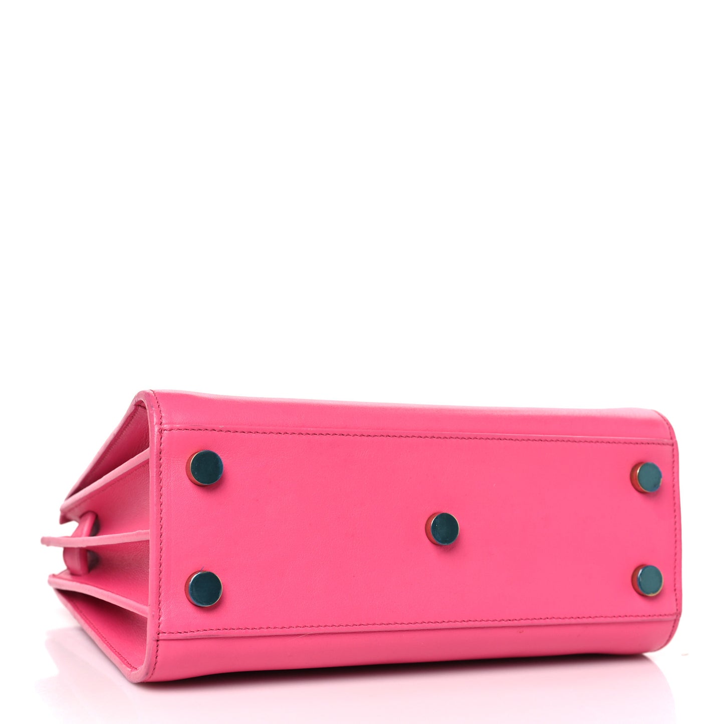 Calfskin Sac De Jour Nano Lipstick Fuchsia