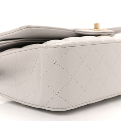 Chanel Caviar Quilted Medium Double Flap Light Grey 8 of 11