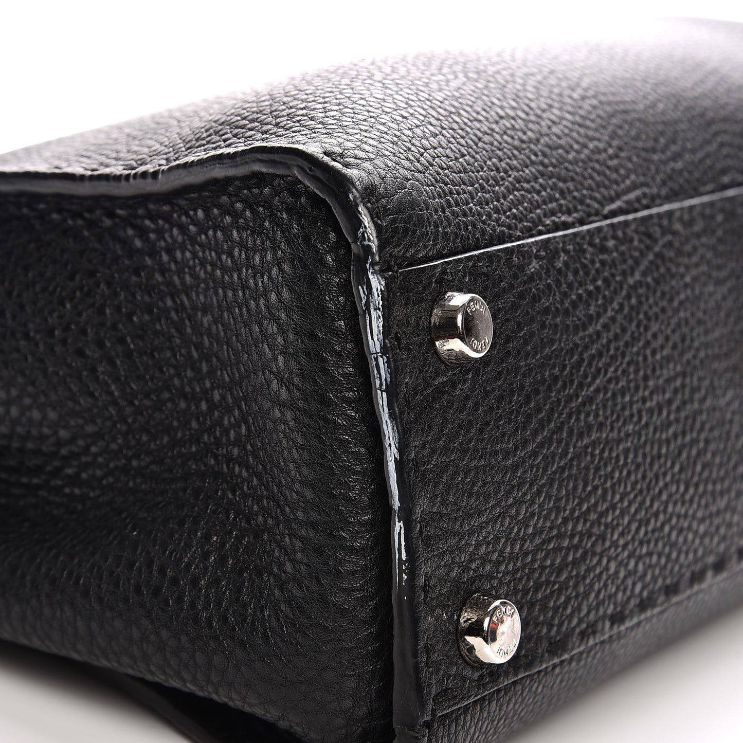 Cuoio Romano Selleria Bi-Color Medium Peekaboo Iconic Satchel Black Mou