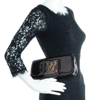 Louis Vuitton Patent Sobe Clutch Amarante 2 of 7
