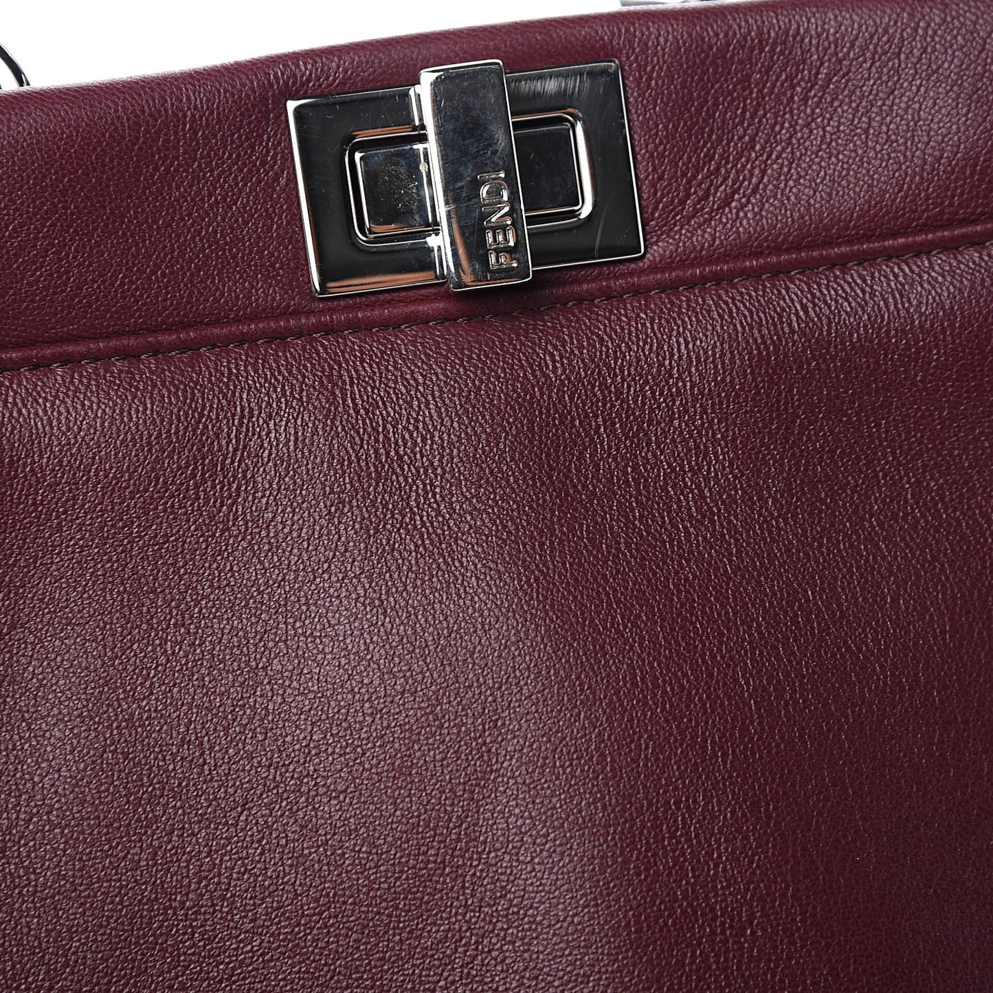 Nappa Mini Peekaboo Iconic Satchel Bordeaux