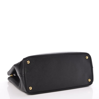 Prada Saffiano Large Galleria Double Zip Tote Black 4 of 8