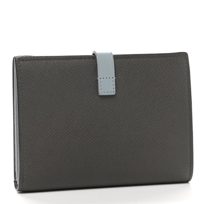 Celine Grained Calfskin Medium Multifunction Strap Wallet Pebble Mineral 3 of 9