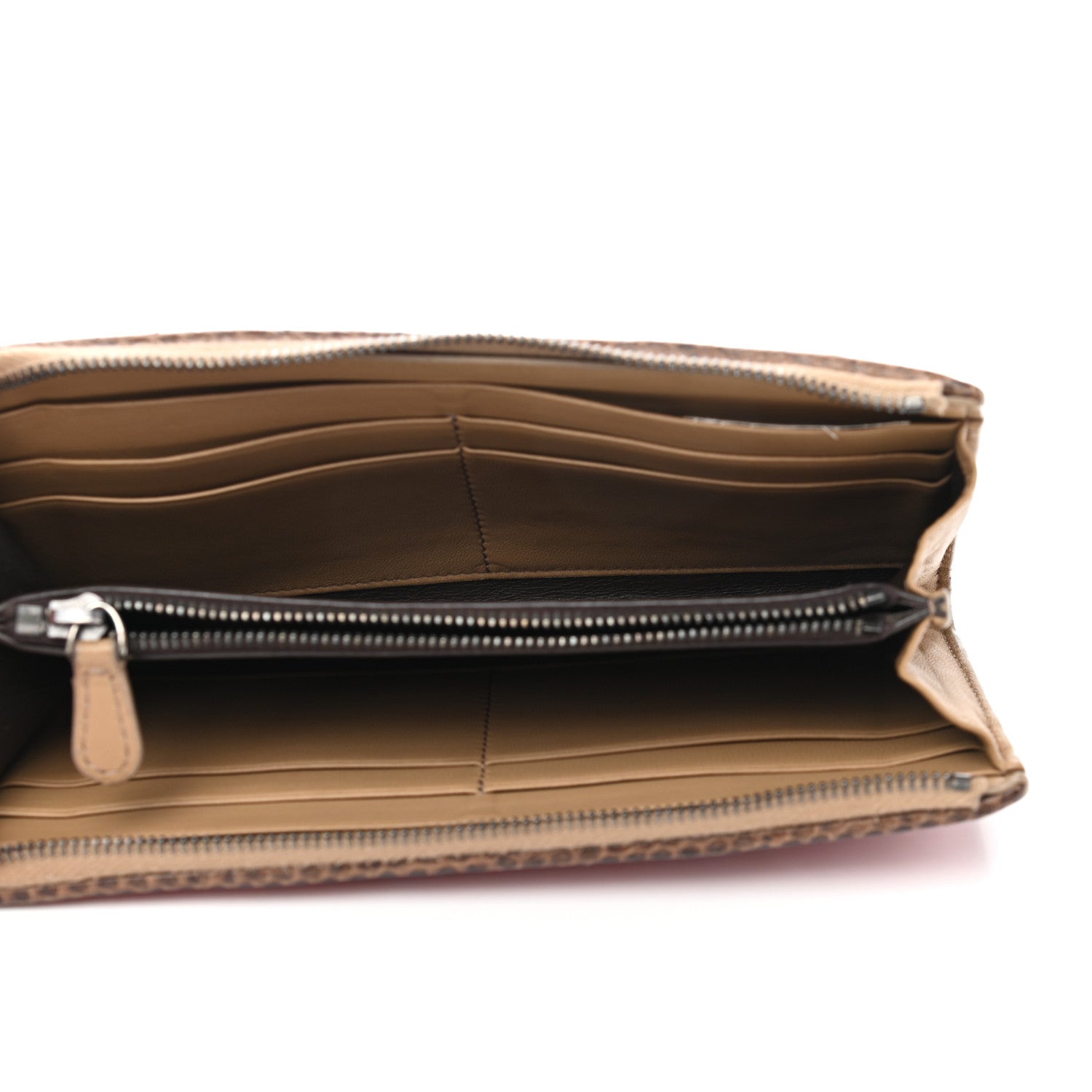 Bottega Veneta Nappa Intrecciato Ayers Zip Wallet Red 5 of 11