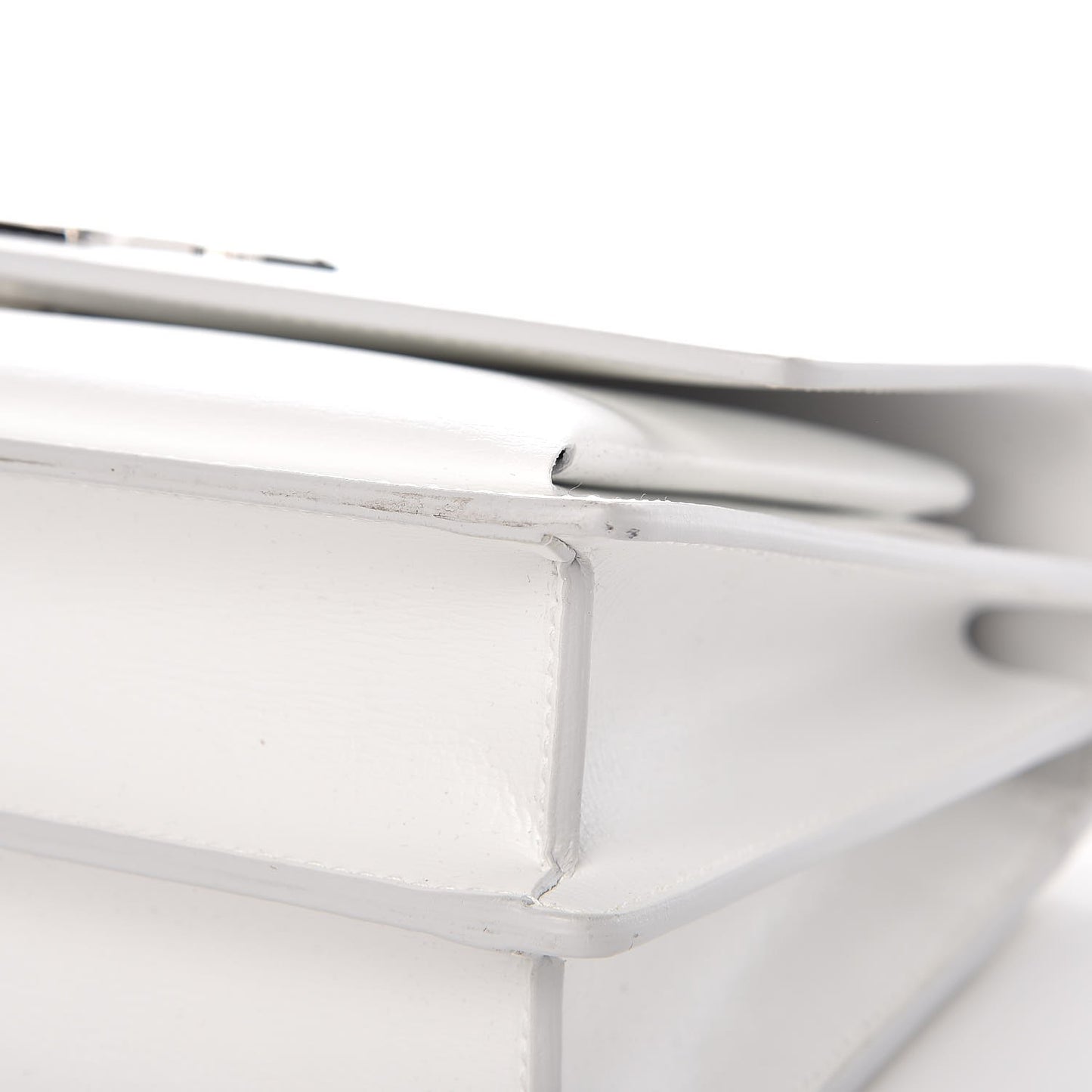 Calfskin Medium Monogram Sunset Dove White