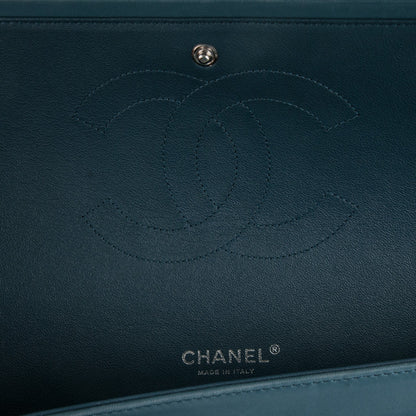 Chanel Lambskin Quilted Maxi Double Flap Blue 6 of 9