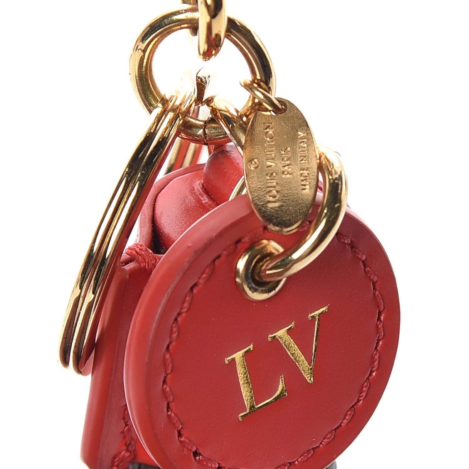 Louis Vuitton Monogram Tassel Bag Charm Red 6 of 7