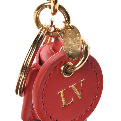 Louis Vuitton Monogram Tassel Bag Charm Red 6 of 7