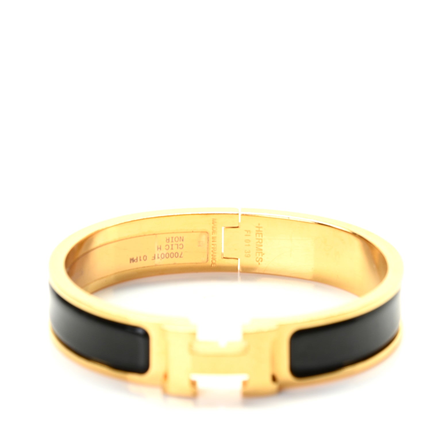 Hermes Enamel Narrow Clic Clac H Bracelet PM Black 2 of 4