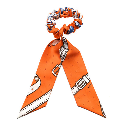 Hermes Silk Bella Twilly Scrunchie 2 of 4