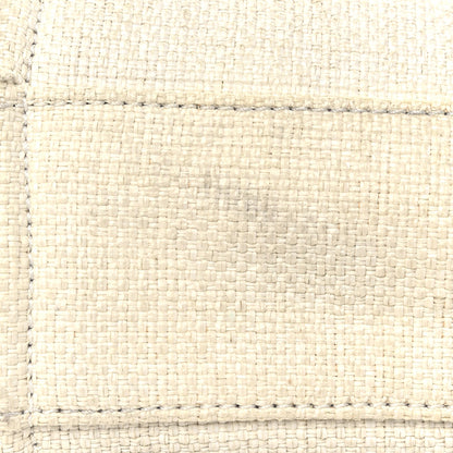 Chanel Woven Straw Raffia Small Deauville Tote White Navy 21 of 21