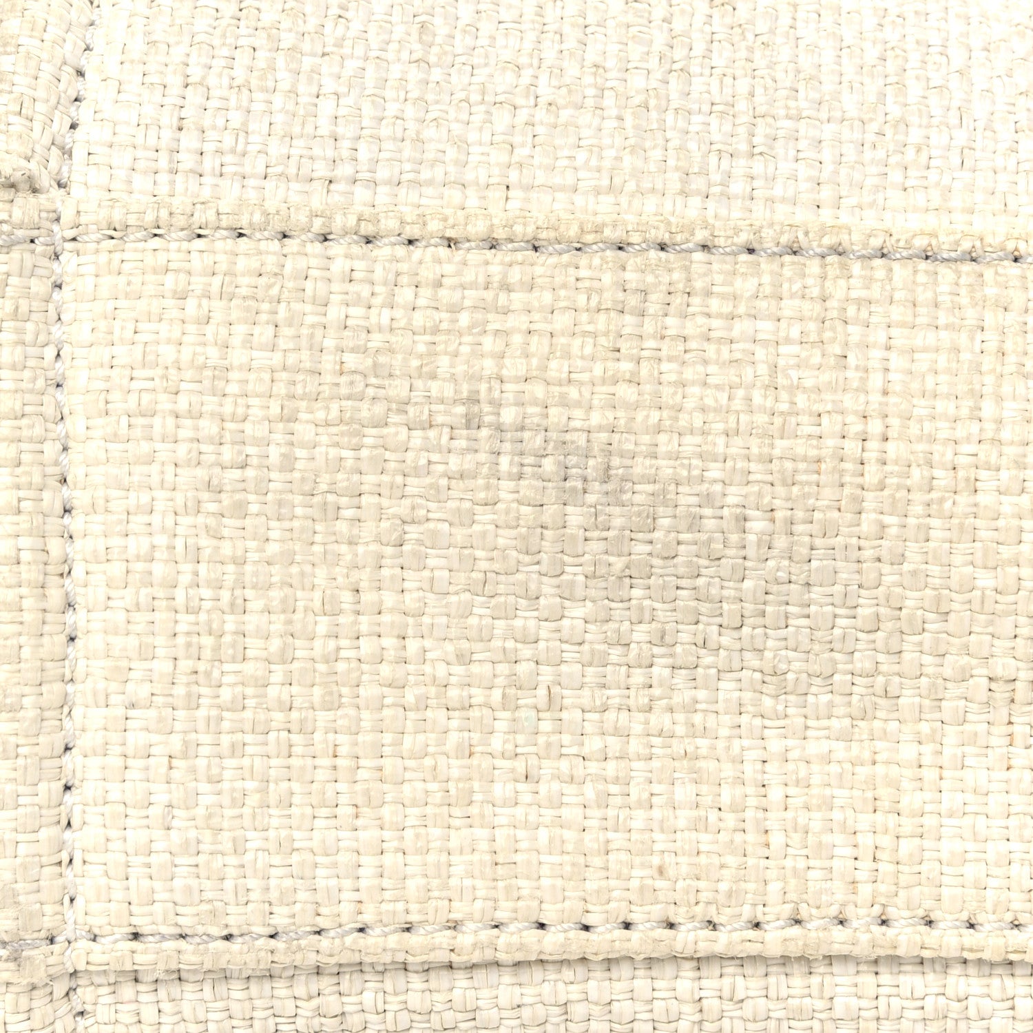 Chanel Woven Straw Raffia Small Deauville Tote White Navy 21 of 21